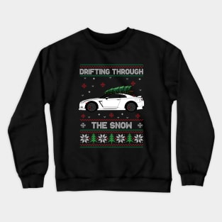 Christmas Ugly Sweater R35 GTR Skyline - Drifting through the snow - Car Crewneck Sweatshirt